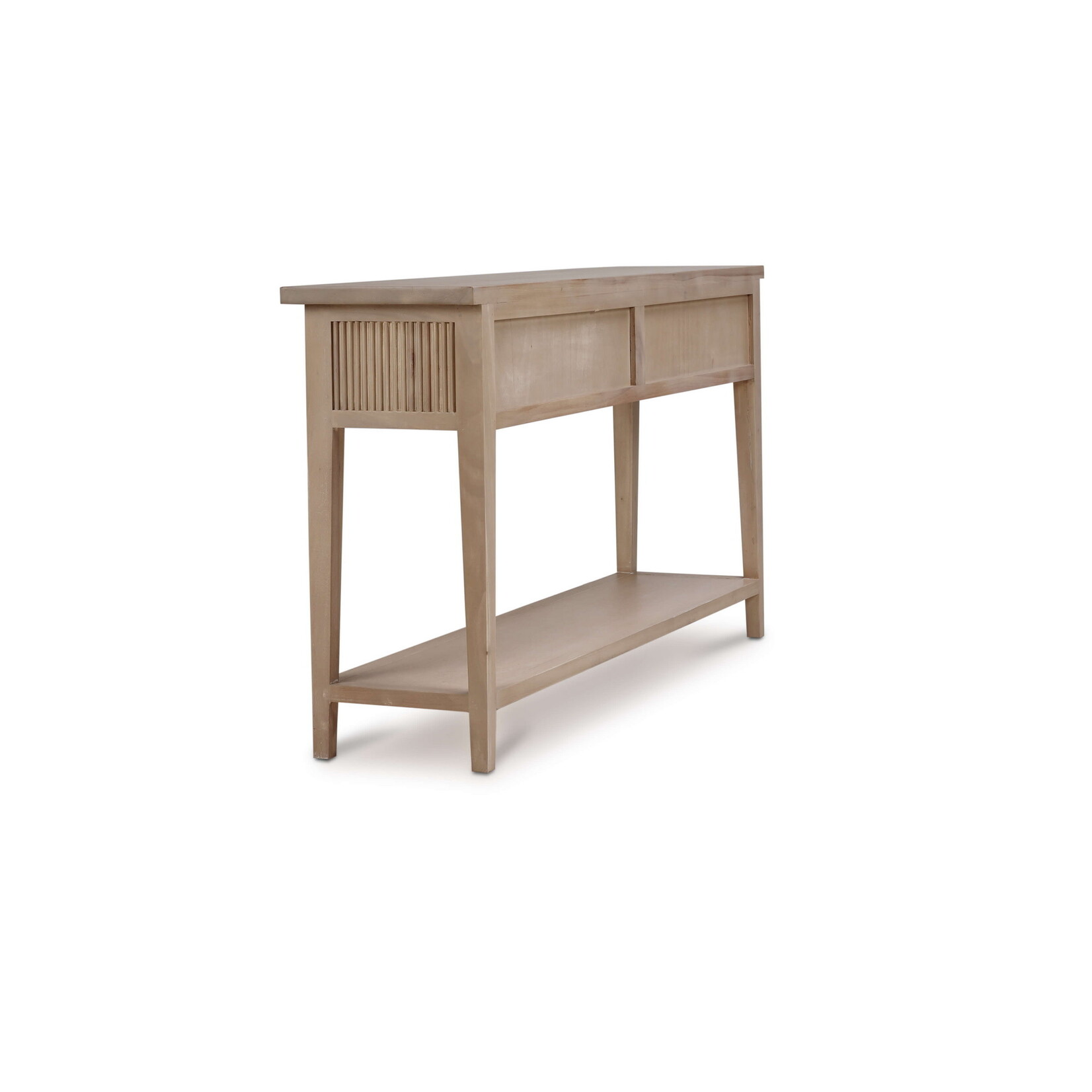 Outside The Box 60x14x32 Kraton Solid Mahogany 2 Drawer Console Table In Sandbar