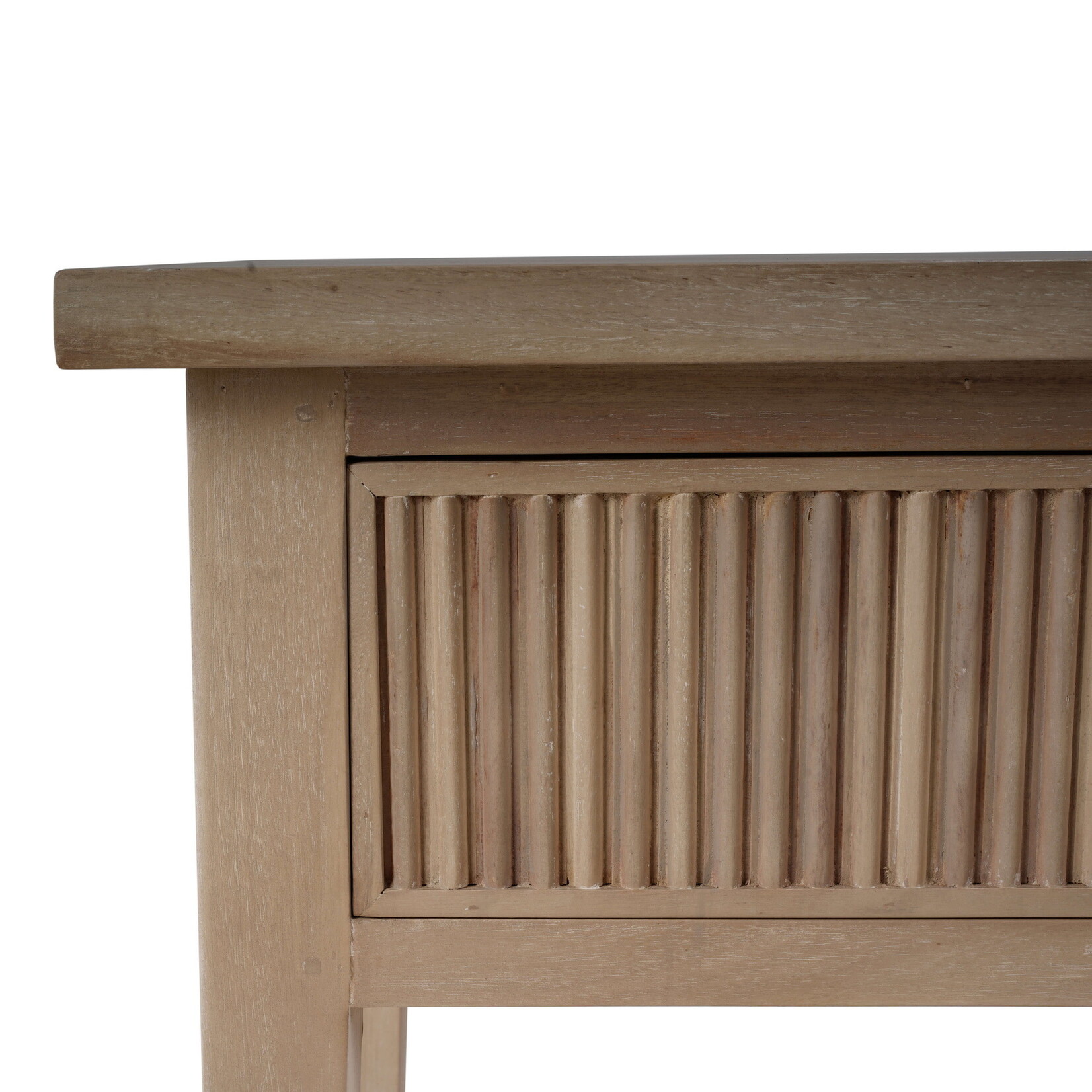 Outside The Box 60x14x32 Kraton Solid Mahogany 2 Drawer Console Table In Sandbar