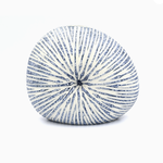 Outside The Box 6" Diva White & Blue Textured Handcrafted Porcelain Mini L-Shape Bud Vase