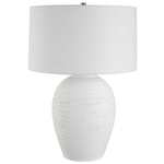 Outside The Box 29" Uttermost Reyna White Ceramic Table Lamp