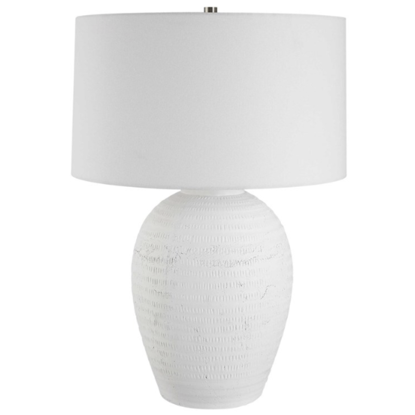 Outside The Box 29" Uttermost Reyna White Ceramic Table Lamp