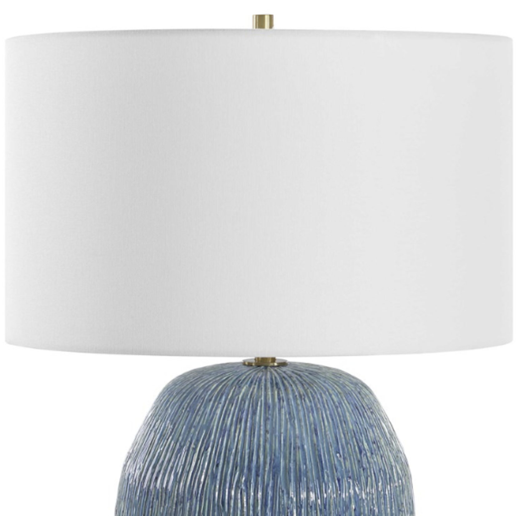 Outside The Box 23" Uttermost Elysia Blue Green Textured Ceramic Table Lamp
