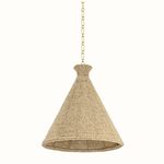 Outside The Box 20" Tallman Natural Wood Beads Handcrafted Pendant