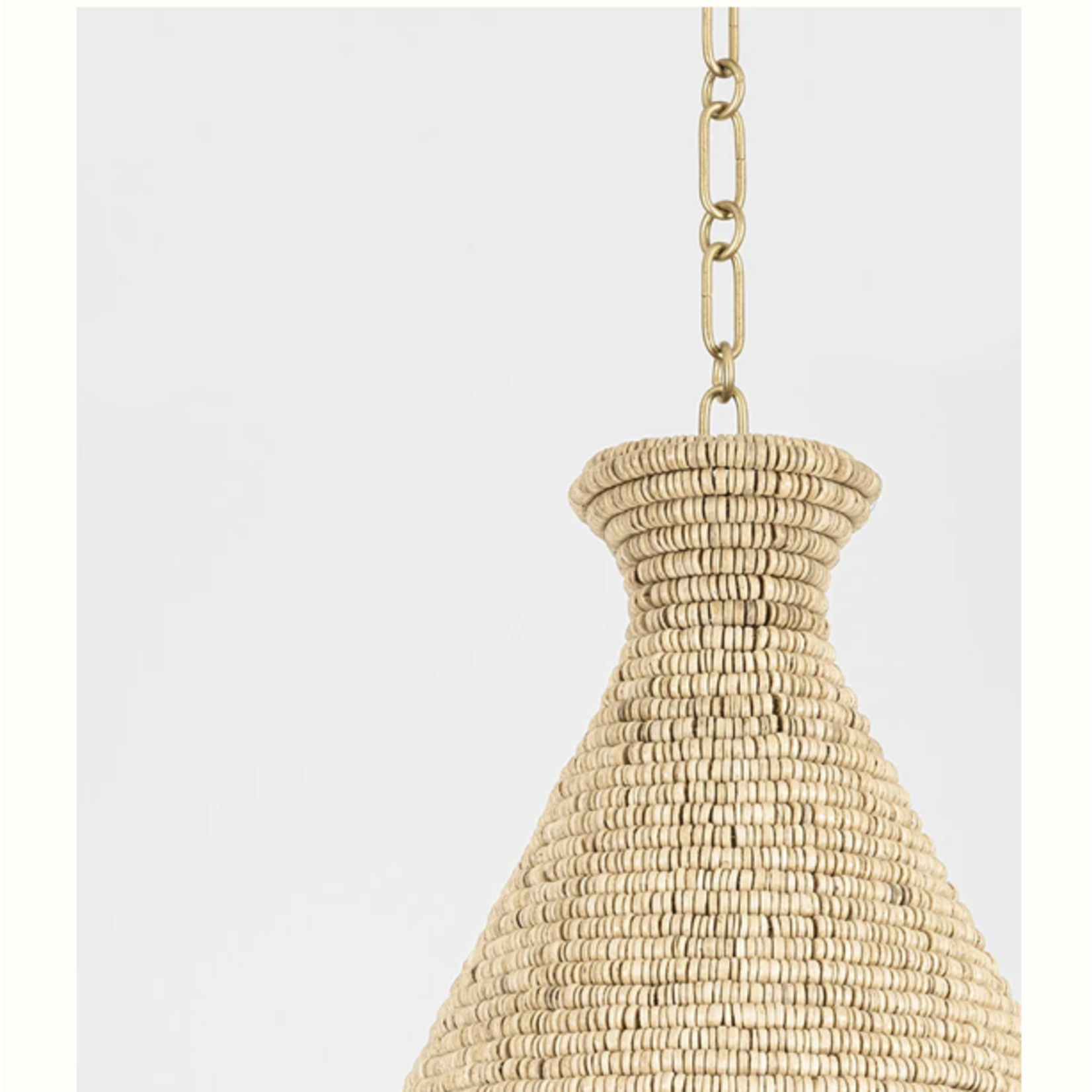 Outside The Box 20" Tallman Natural Wood Beads Handcrafted Pendant