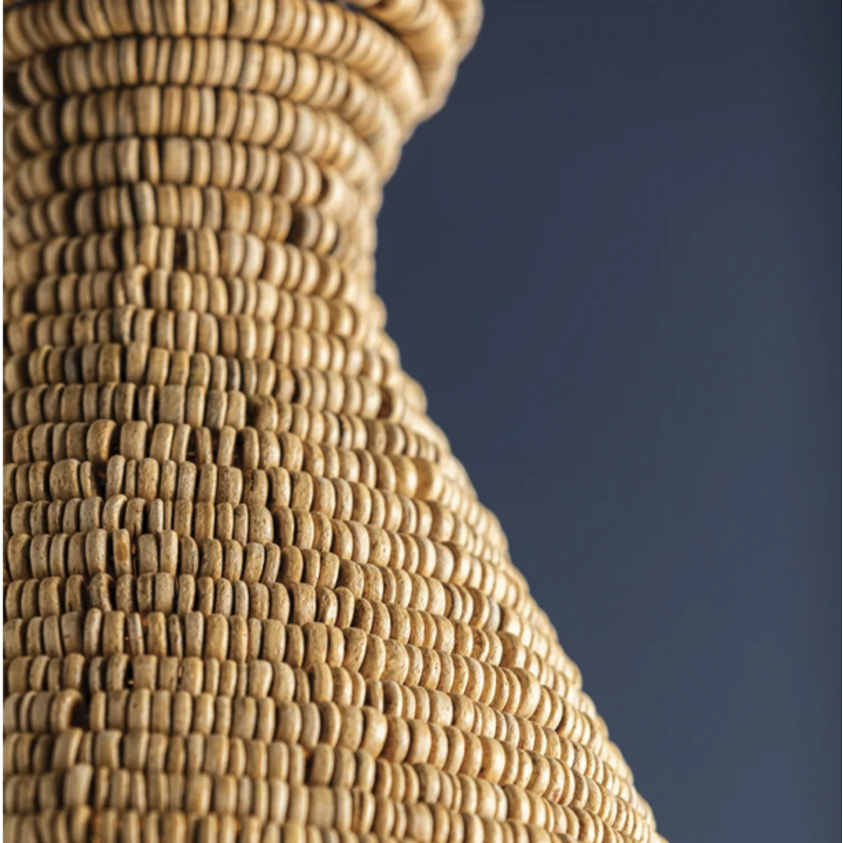 Outside The Box 20" Tallman Natural Wood Beads Handcrafted Pendant