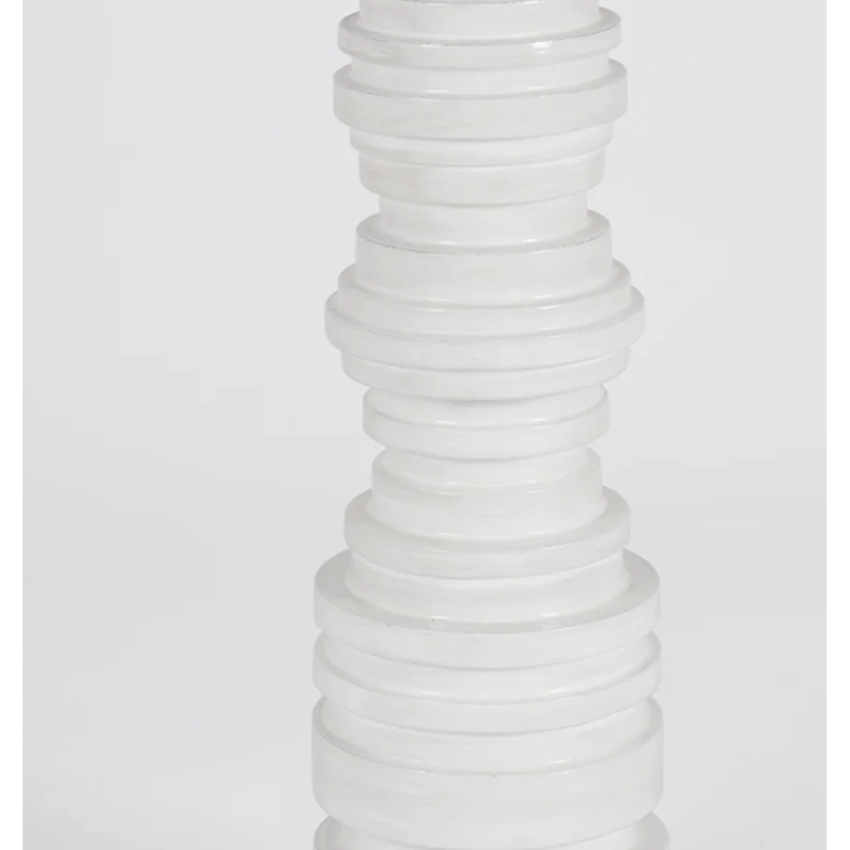 Outside The Box 24" Wayzata White Ceramic Discs Floor Lamp