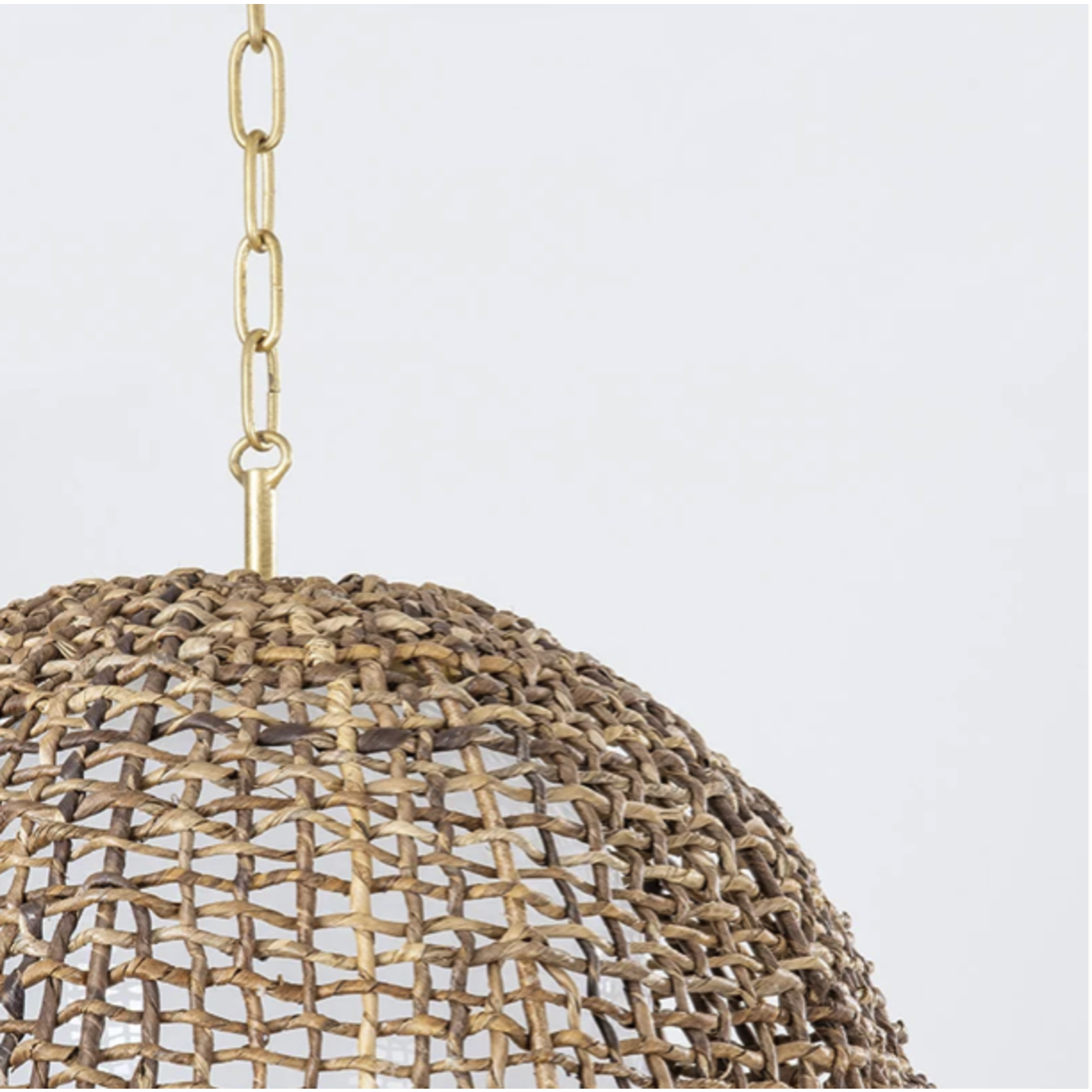 Outside The Box 24" Maester Natural Woven Abaca Pendant