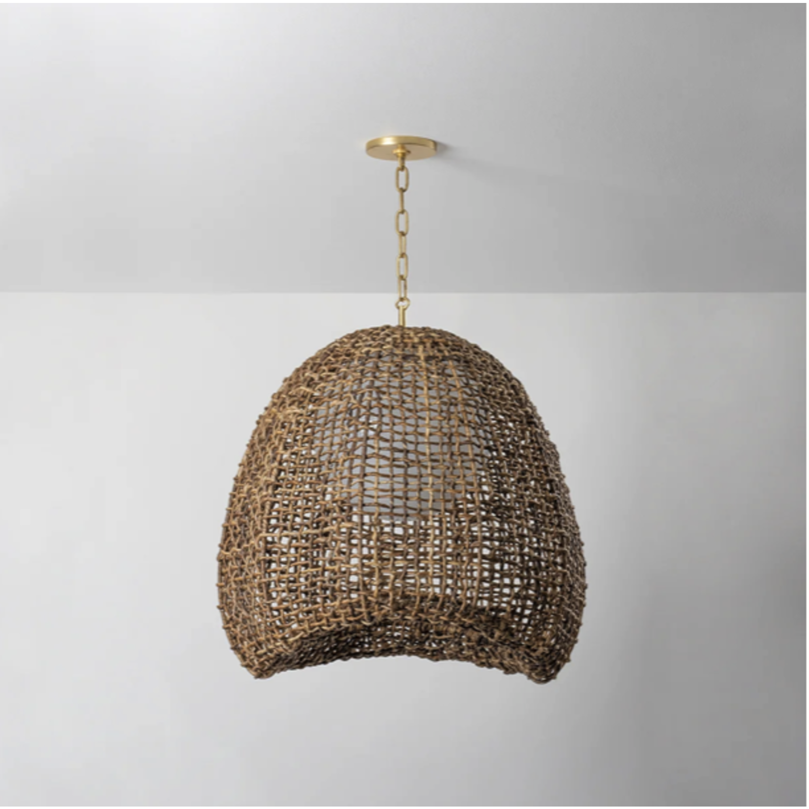 Outside The Box 24" Maester Natural Woven Abaca Pendant