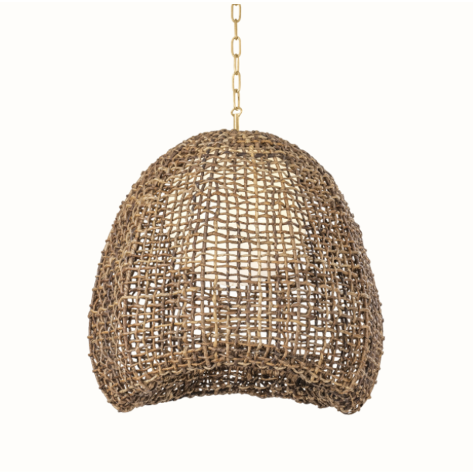 Outside The Box 24" Maester Natural Woven Abaca Pendant