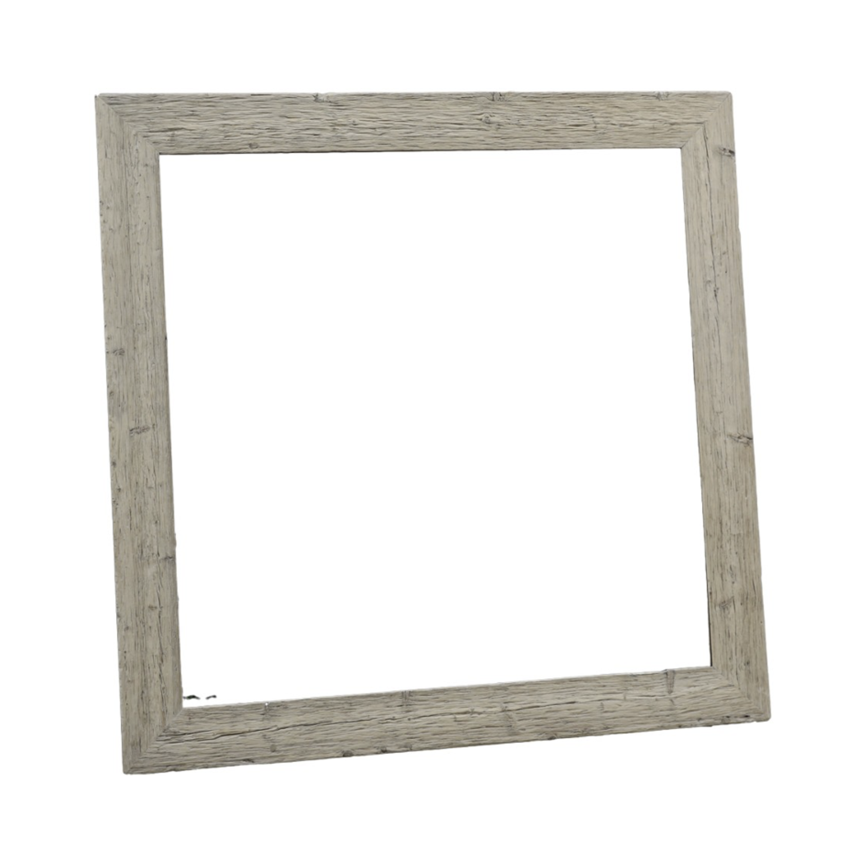 Outside The Box 87x87 Hand-Crafted Bleached Reclaimed Pine Wood Mirror #1