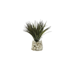 Outside The Box 14" Faux Grass in Tapered Glass Vase