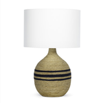 Outside The Box 26" Regina Andrew Maren Natural & Navy Blue Jute Rope Table Lamp