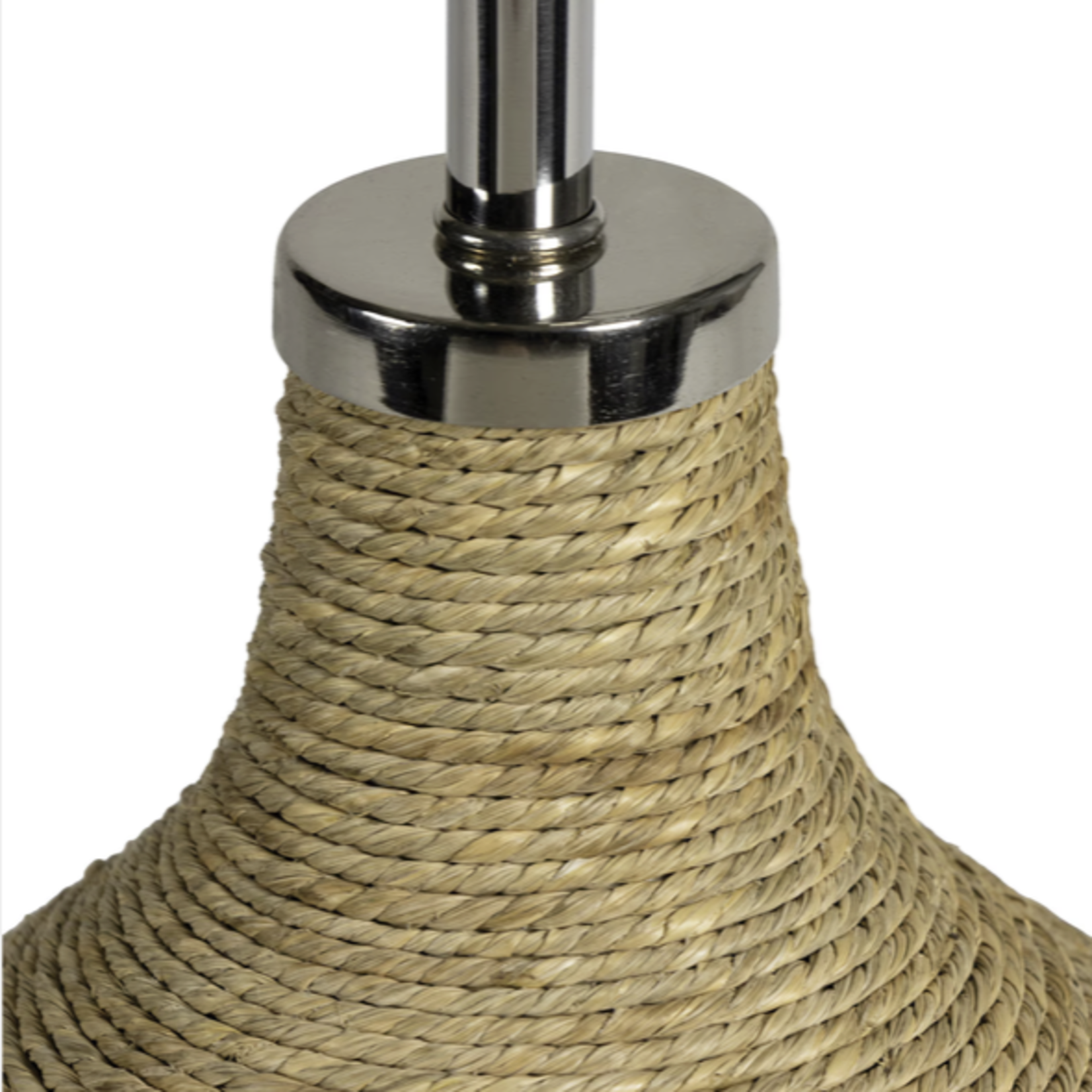 Outside The Box 26" Regina Andrew Maren Natural & Navy Blue Jute Rope Table Lamp
