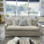 Outside The Box 77" Slipcovered Kravet Performance Trillium Down Sofa In Eisley Linen S5410