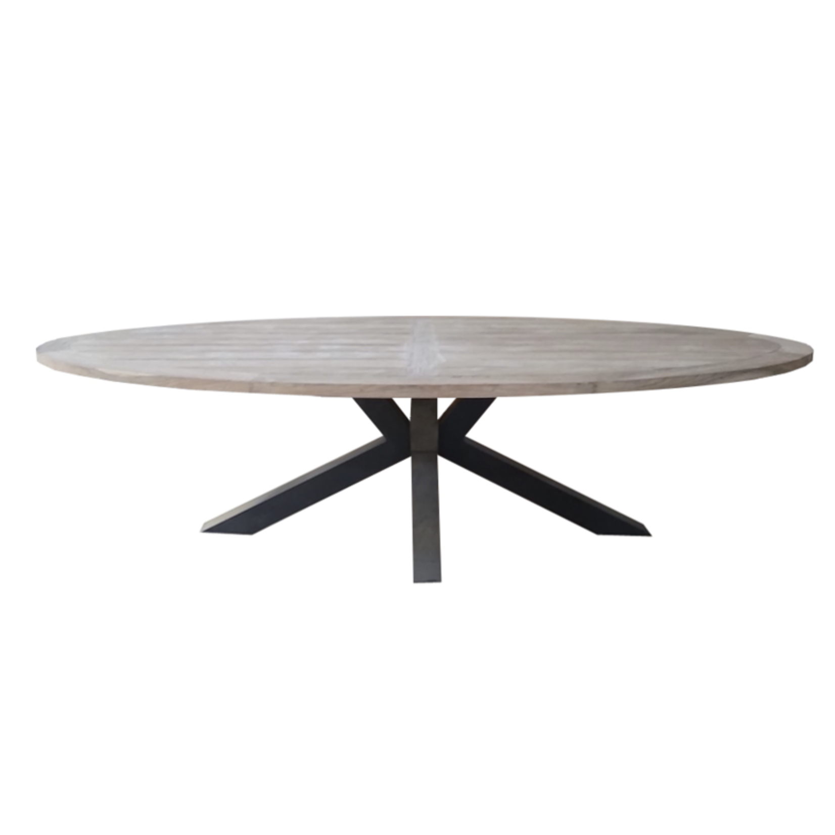 Outside The Box 111x51 Chiara Reclaimed Teak Oval Outdoor Dining Table