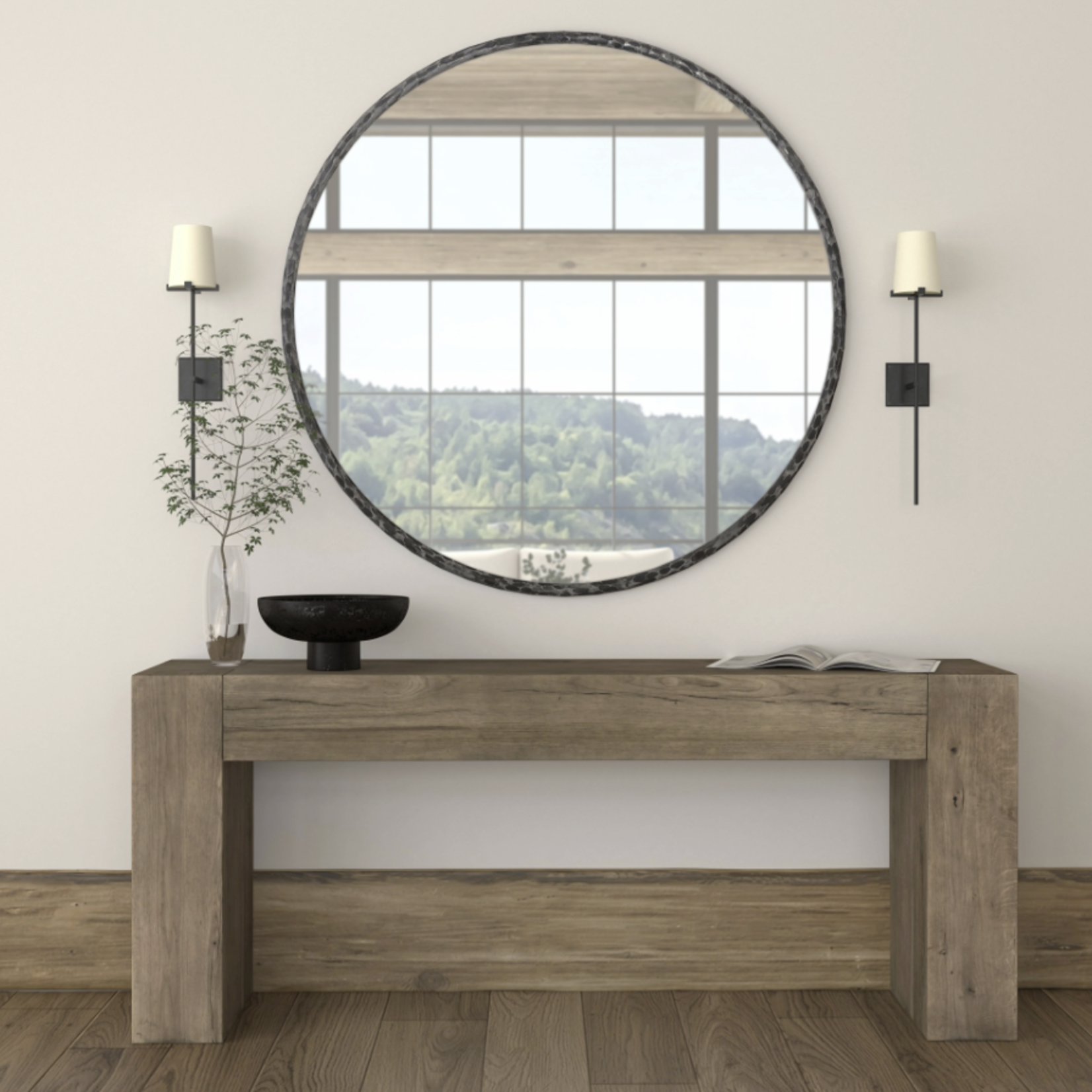 Outside The Box 72x16x30 Bristol Reclaimed Oak Console Table In Brown