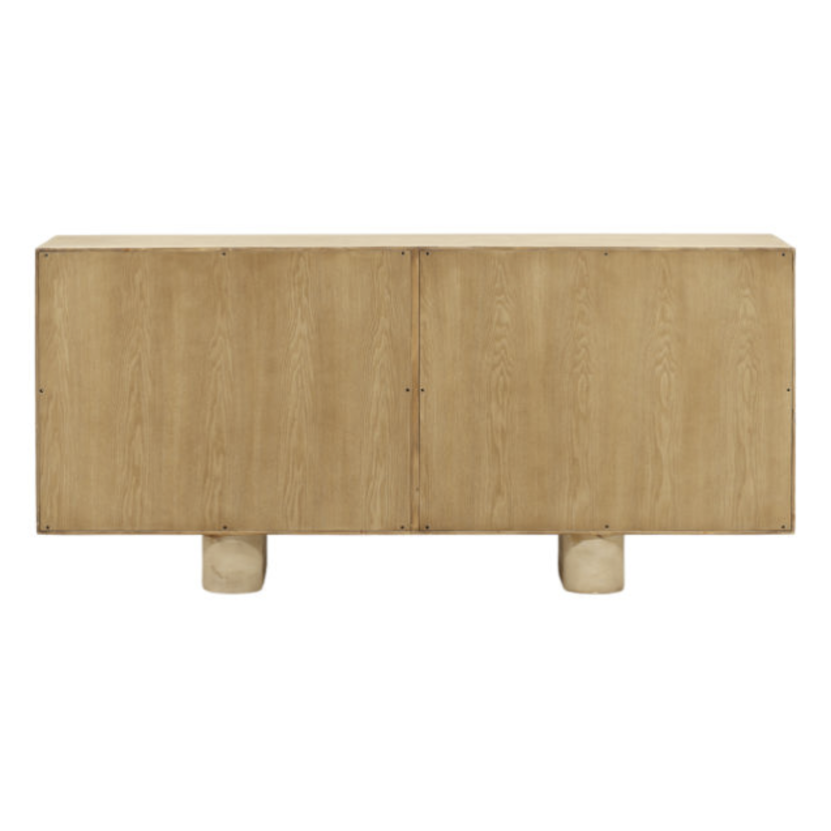 Outside The Box 73x18x34 Thalia Light Reclaimed Pine Wood 4 Door Sideboard