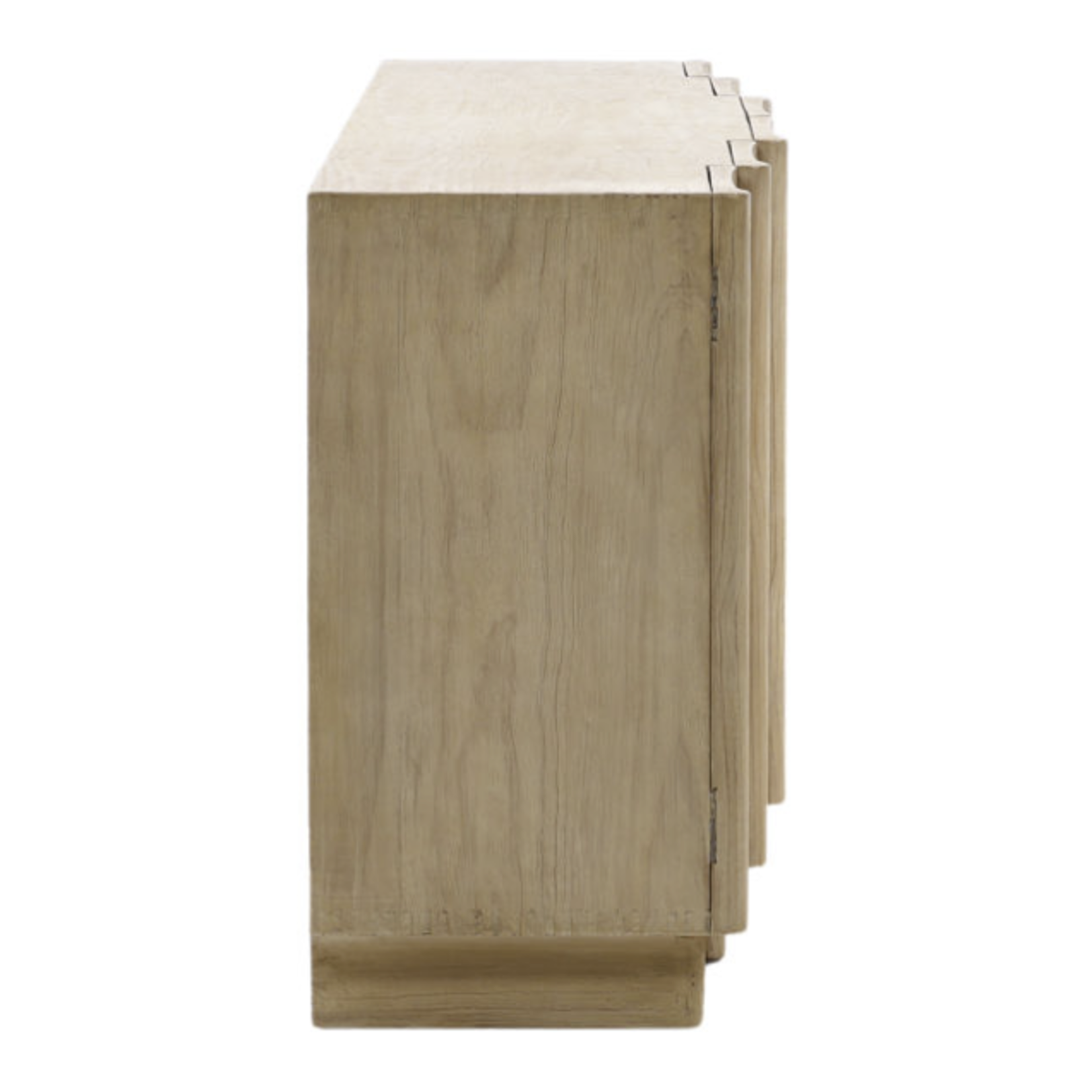 Outside The Box 109x20x34 Emiliano Light Reclaimed Pine Wood 6 Door Sideboard