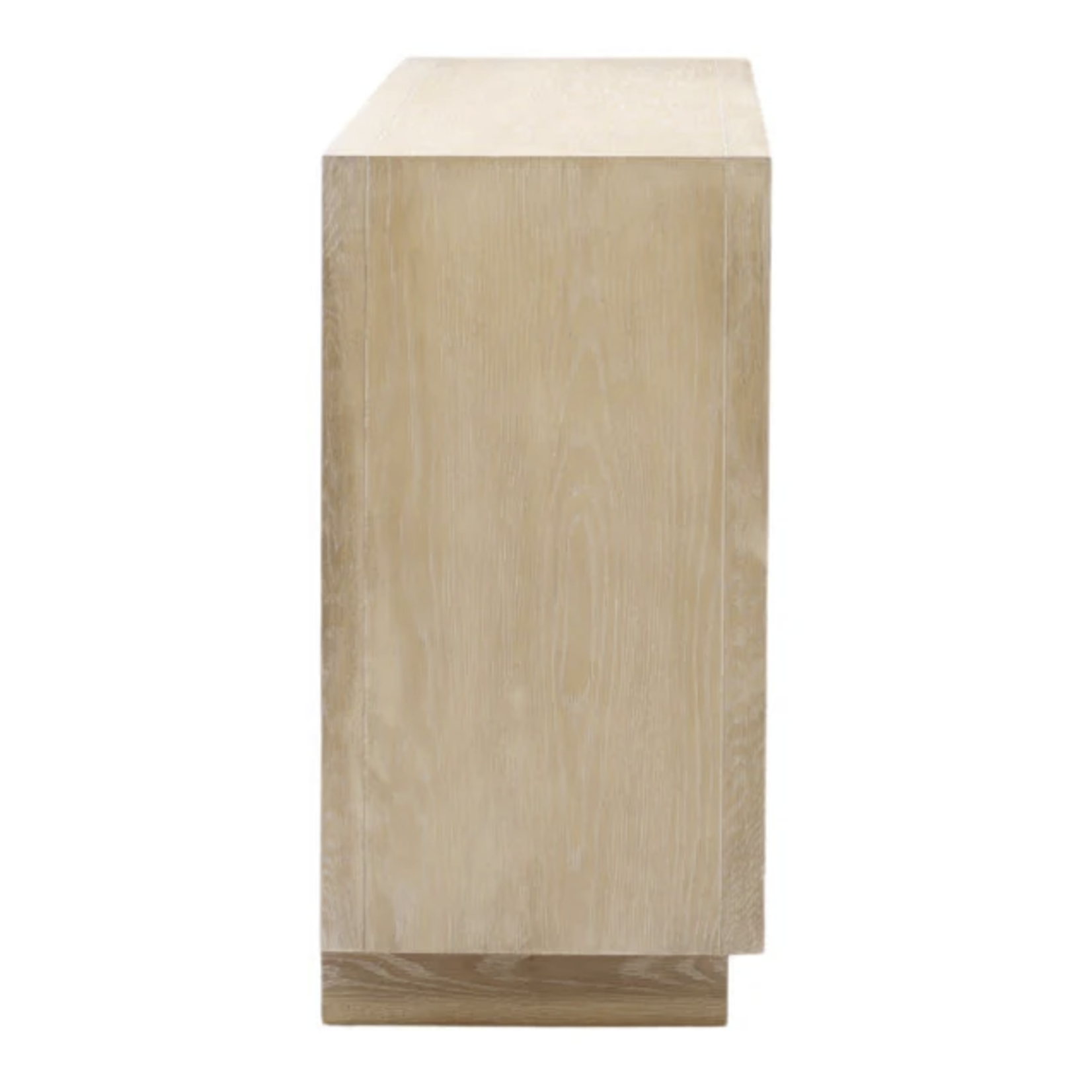 Outside The Box 87x18x35 Durrant Light Oak Wood 4 Door Sideboard