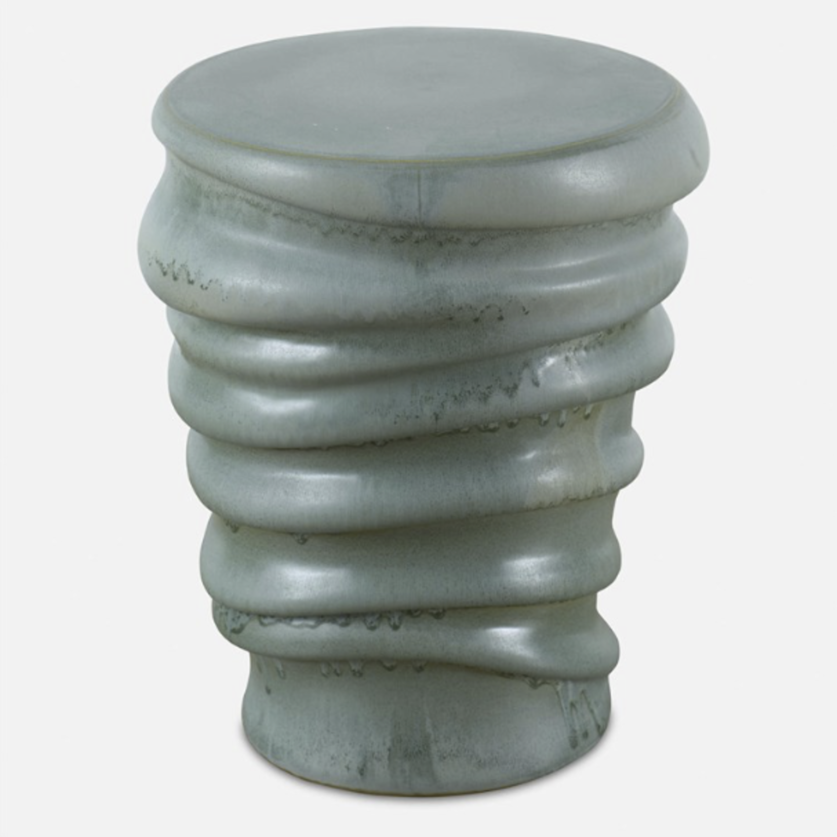 Outside The Box 15x18 Skye Light Aqua Indoor / Outoor Stool