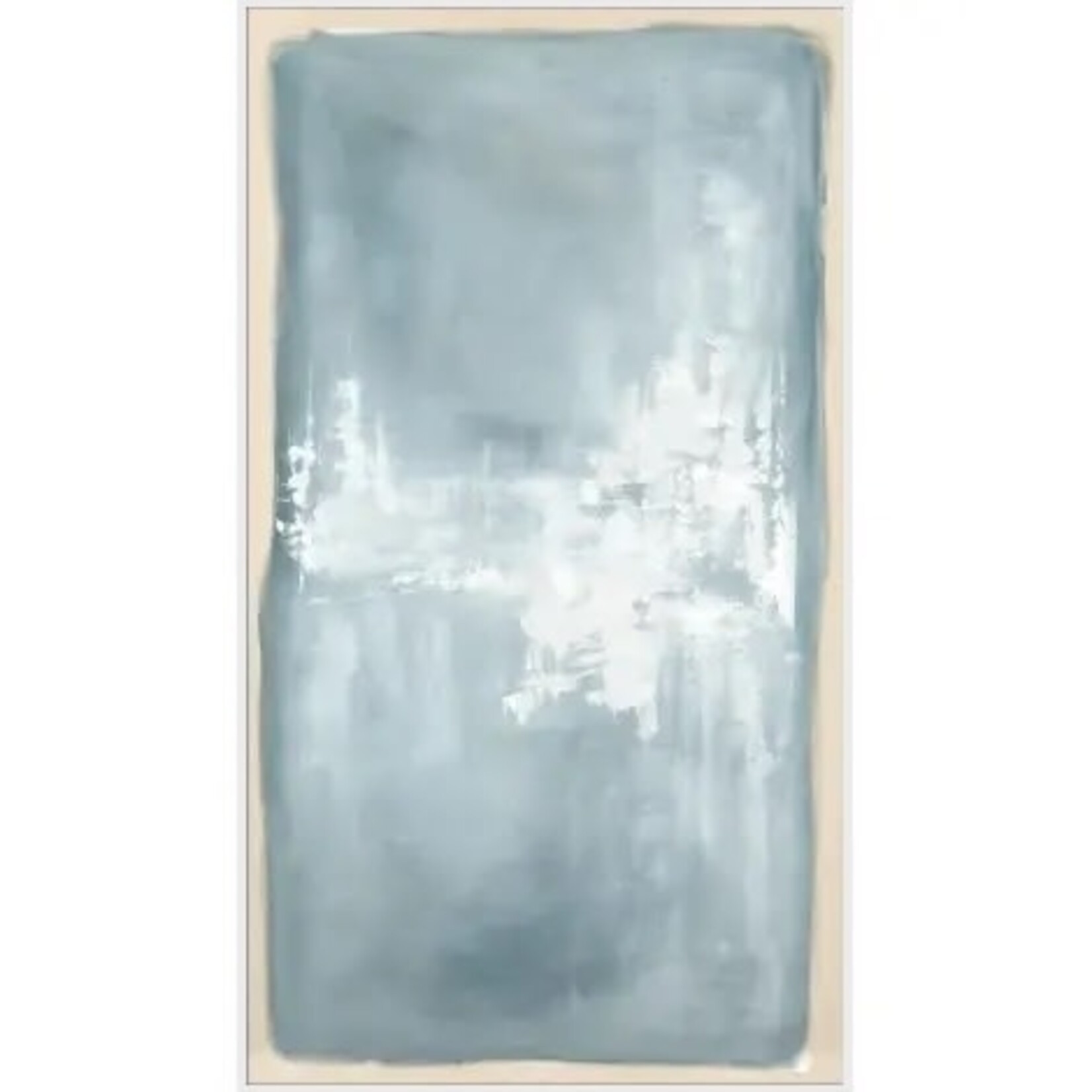 Outside The Box 73x41 Distant Reflection 1 White Frame Art