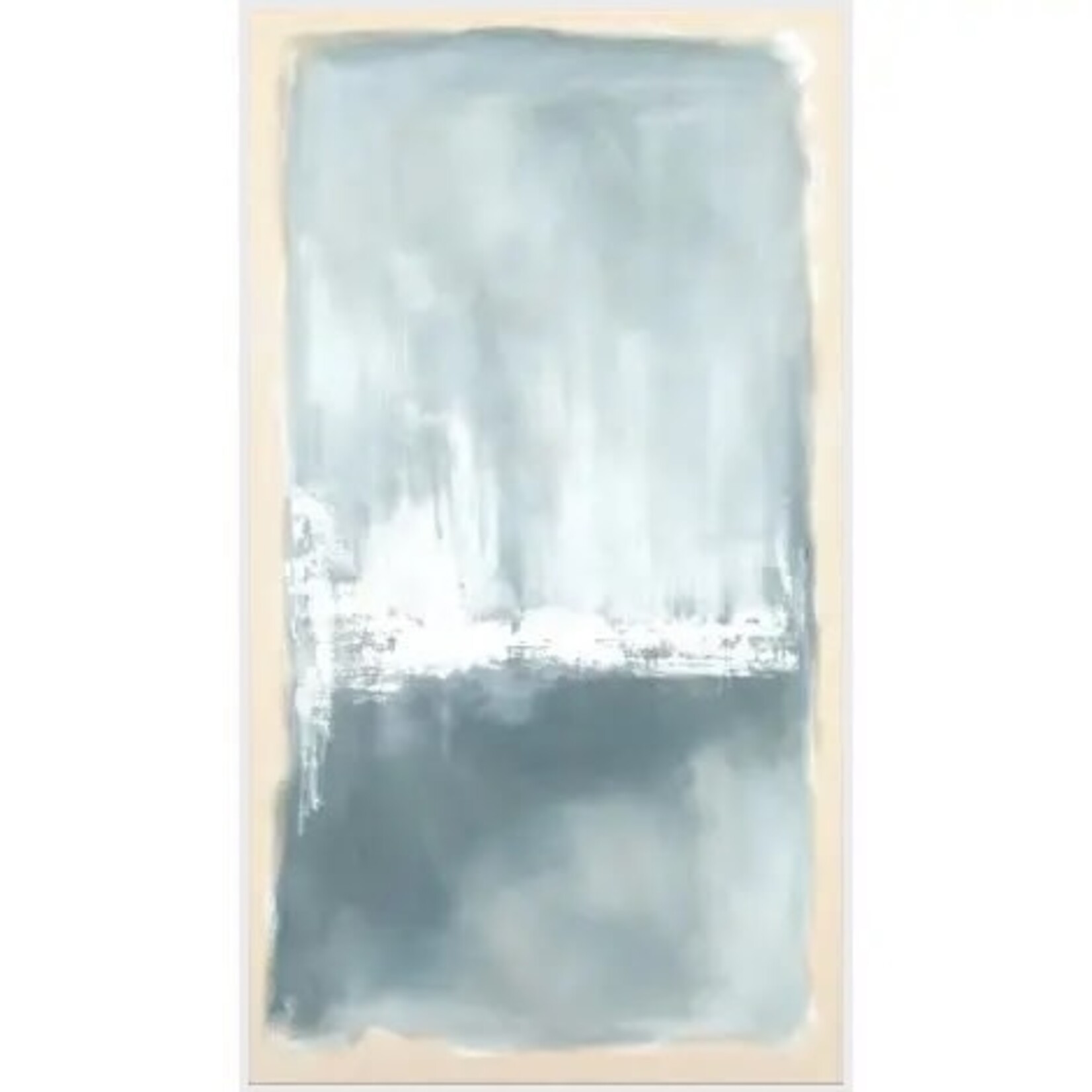 Outside The Box 73x41 Distant Reflection 2  White Frame Art