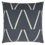 Outside The Box 24x24 Edge of Glory Square Feather Down Pillow in  Blue - DV KAP