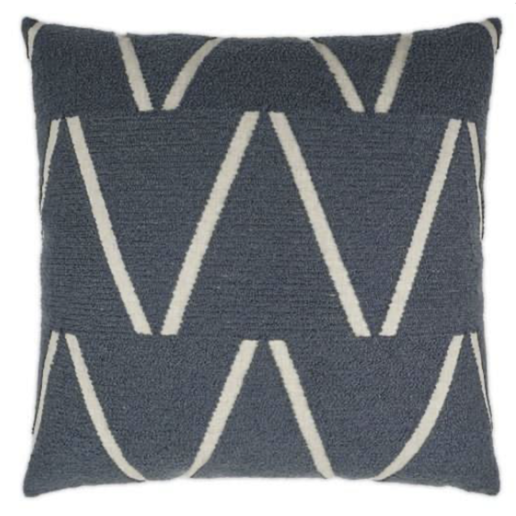 Outside The Box 24x24 Edge of Glory Square Feather Down Pillow in  Blue - DV KAP