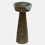 Outside The Box 11x25" Mano Blue-Green Solid Suar Wood Drink Table