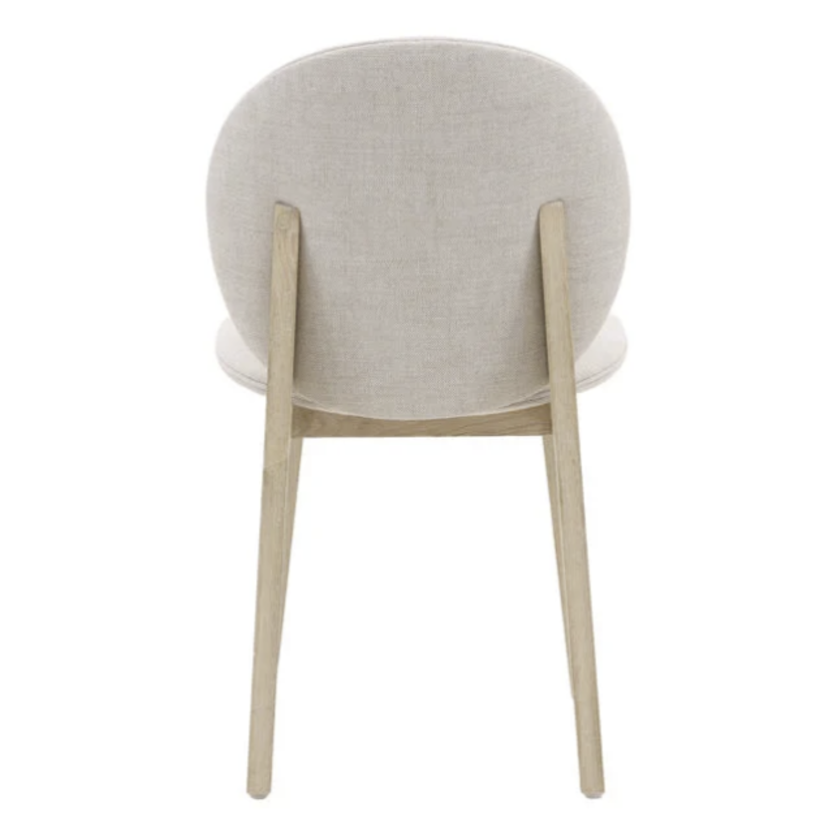 Outside The Box Laurence Taupe Linen & Natural Ash Wood Dining Chair