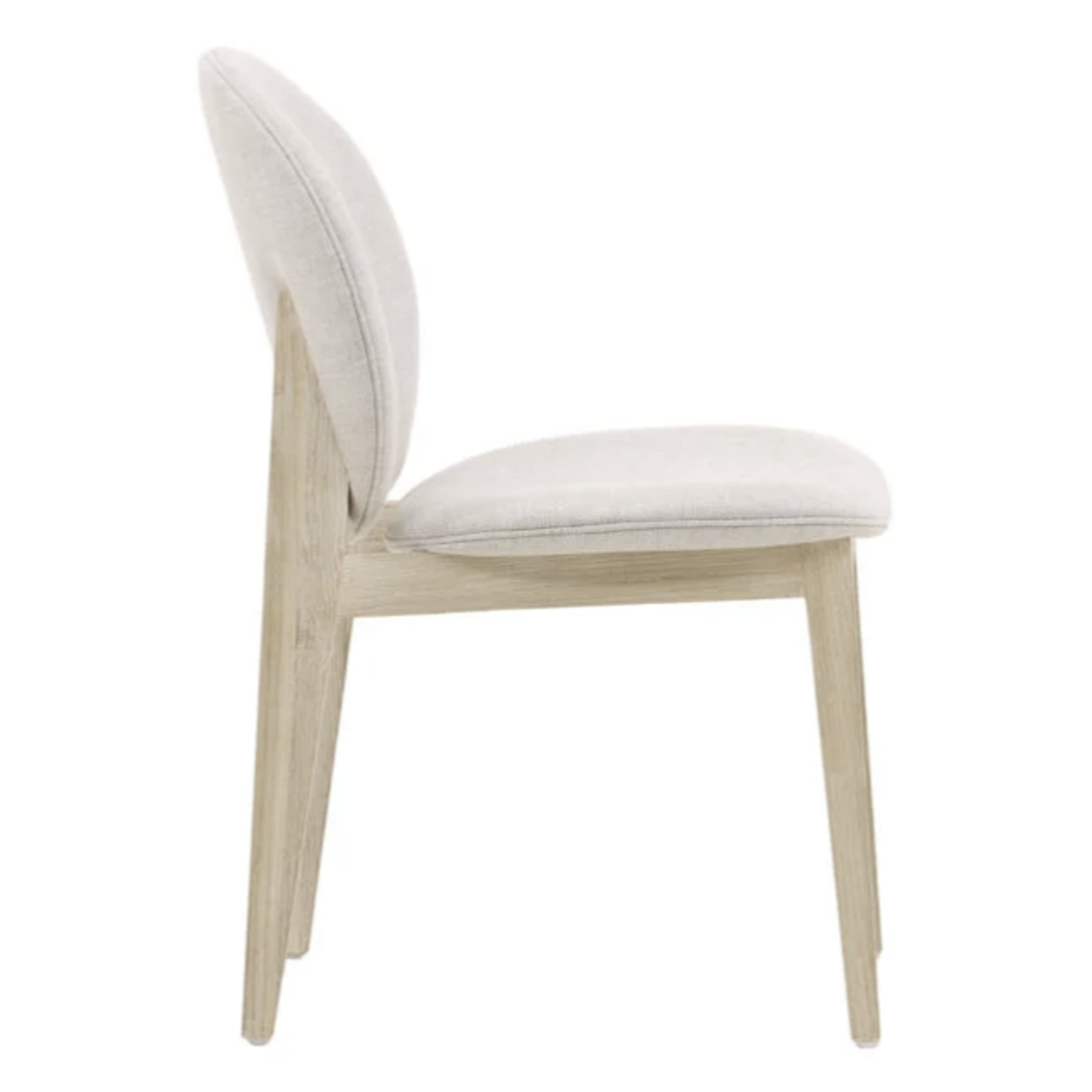 Outside The Box Laurence Taupe Linen & Natural Ash Wood Dining Chair