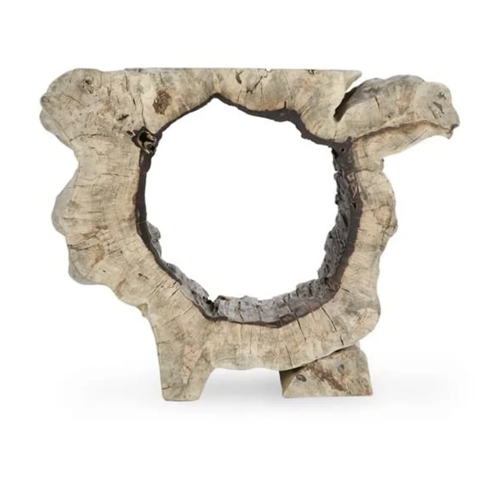 Outside The Box 35-39" Odette Solid Natural Tamarind Wood Console table