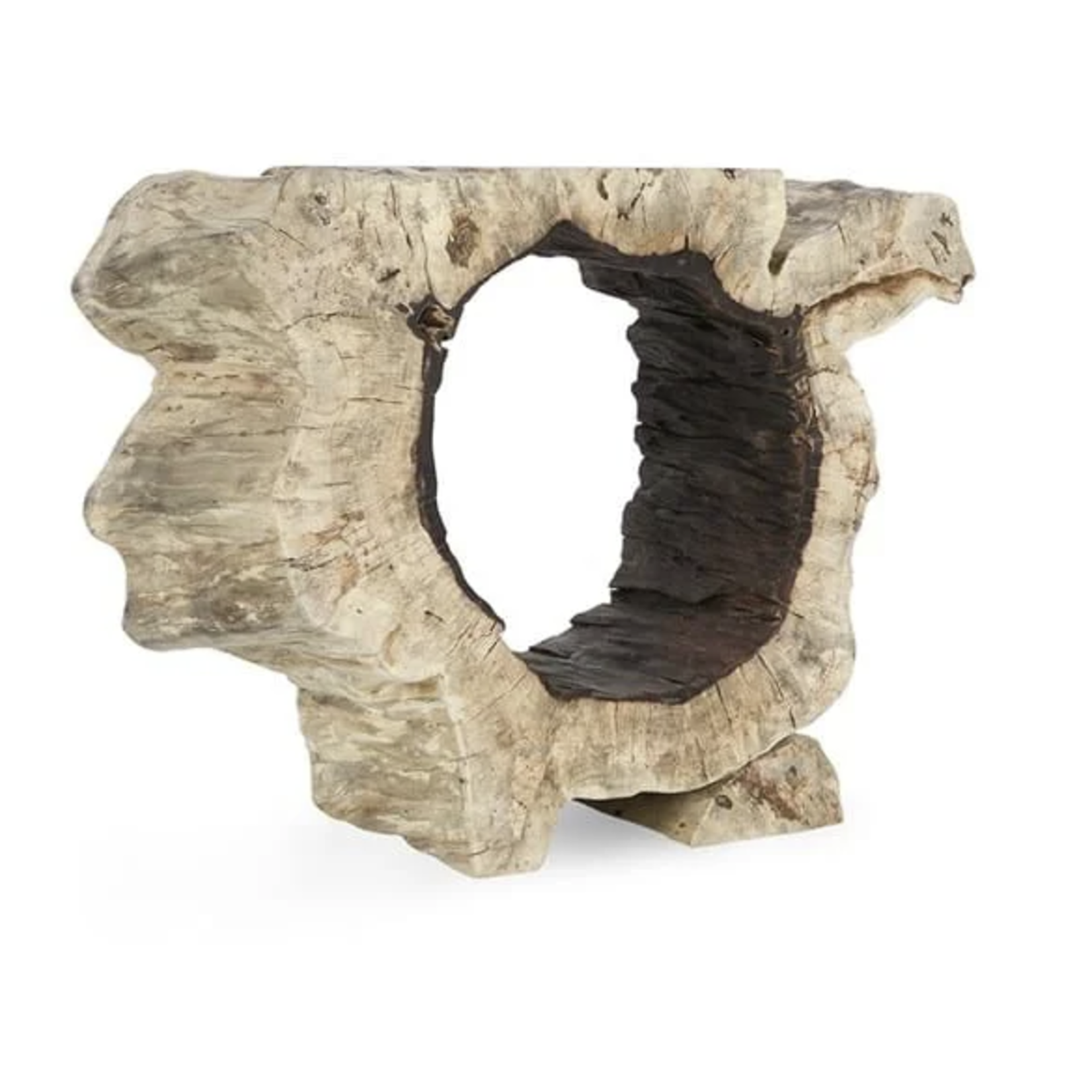 Outside The Box 35-39" Odette Solid Natural Tamarind Wood Console table