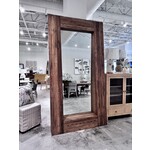 Outside The Box 99x8x52 Solid Reclaimed Old Teak Framed Floor Mirror In Natural #3