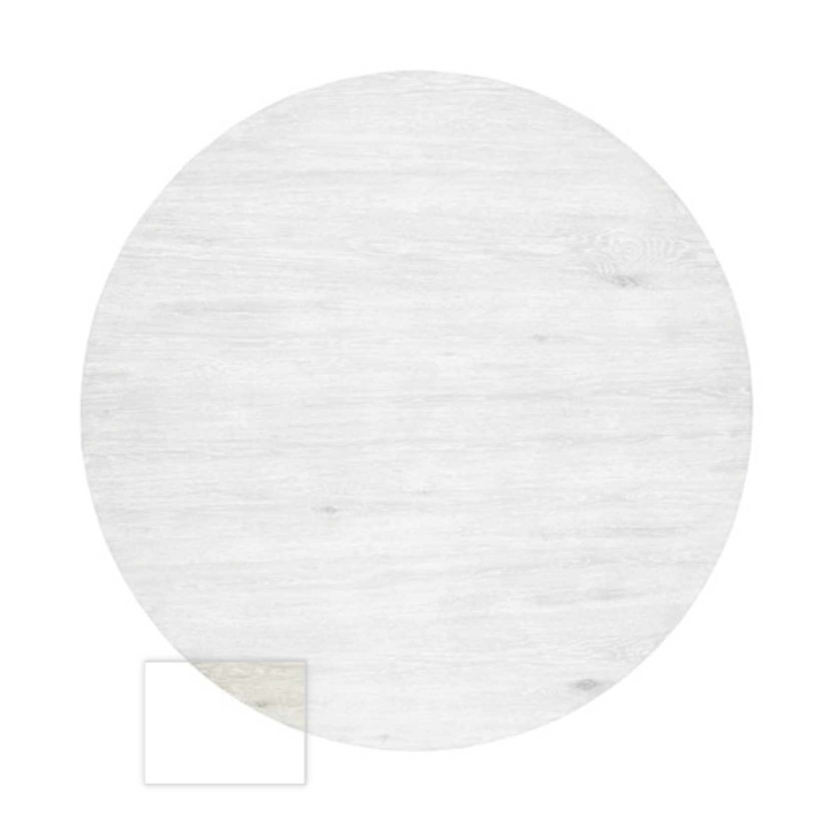 Outside The Box 55" Vander Solid Oak White Wash Dining Table