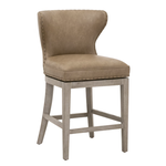Outside The Box 26" Milton Toast Beige Vegan Leather Swivel Counter Stool