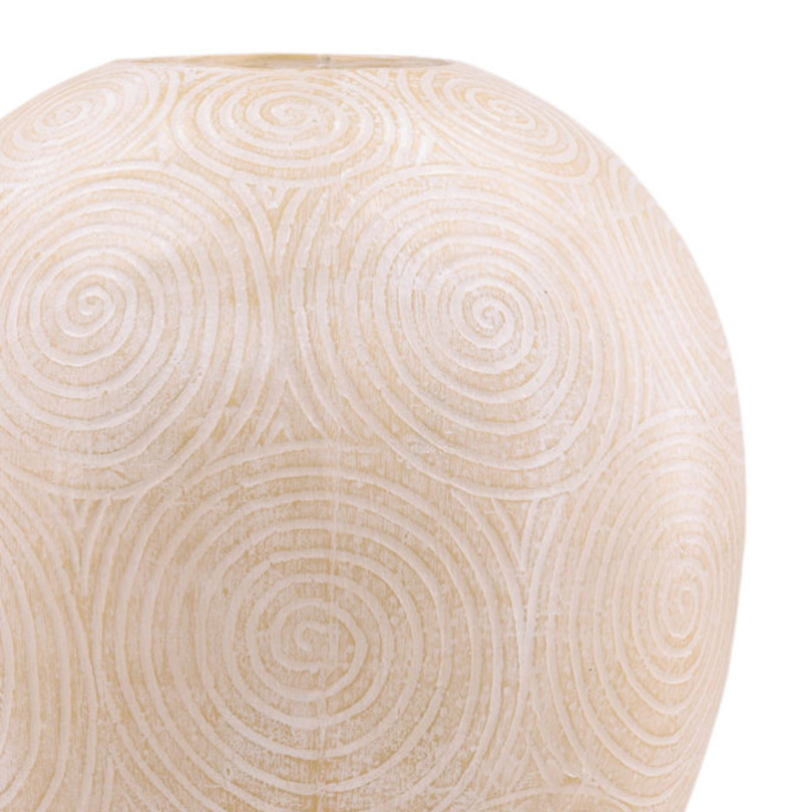 Outside The Box 33" Coiled Spiral Design Cement Vase
