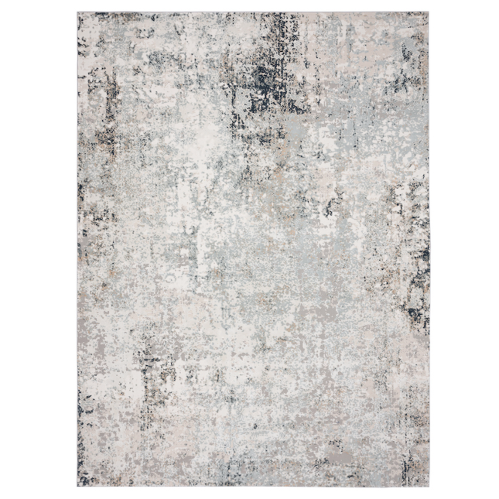 Outside The Box 1' 10" x 3' Michelle 100% Polyester Area Rug In Coconut Milk / Shark - 81637
