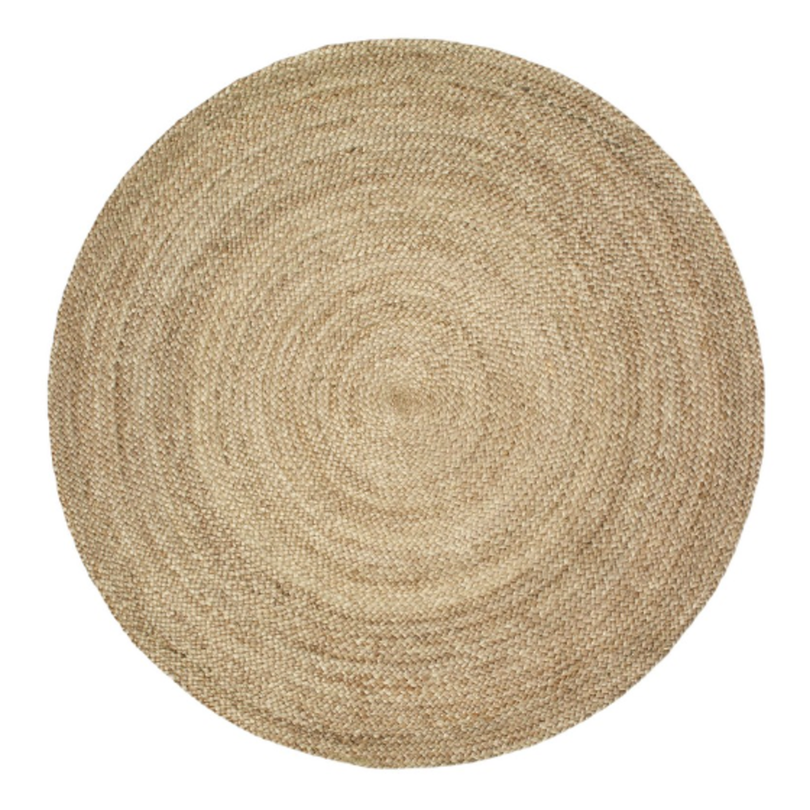 Outside The Box 6' Natural Jute Fiber Hand Braided Round Area Rug - 12033