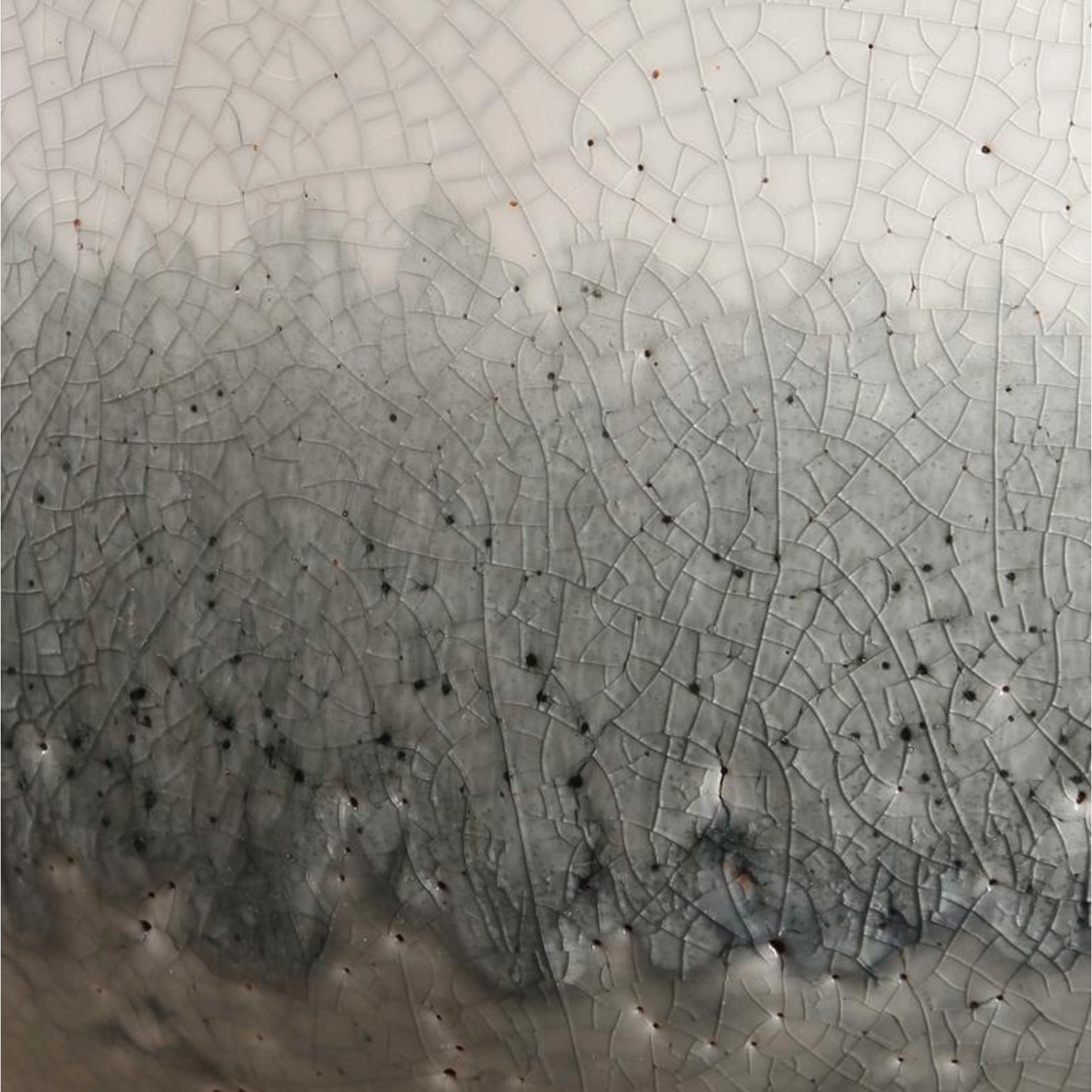 Outside The Box 6" & 5" Set Of 2 Nimbus White & Gray Crackled Ceramic Vases