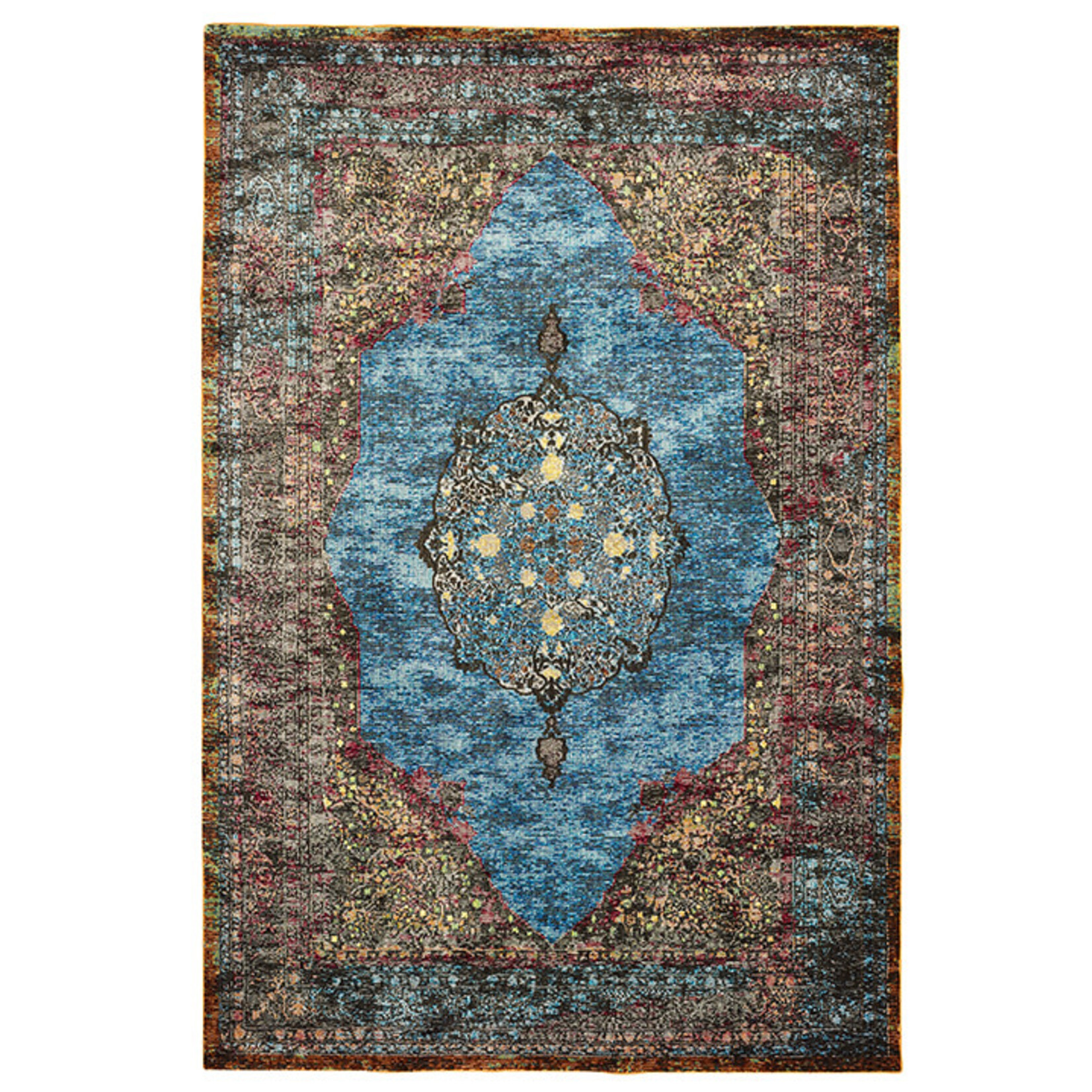 Outside The Box 8’ x 10’ Gala Turquoise Milticolor 100% Polypropylene Area Rug - 81272