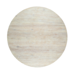 Outside The Box 70" Arbor Solid Oak White Washed Wood Round Dining Table