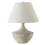 Outside The Box 21" Uttermost Carafe Ivory Stone Ribbed Table Lamp