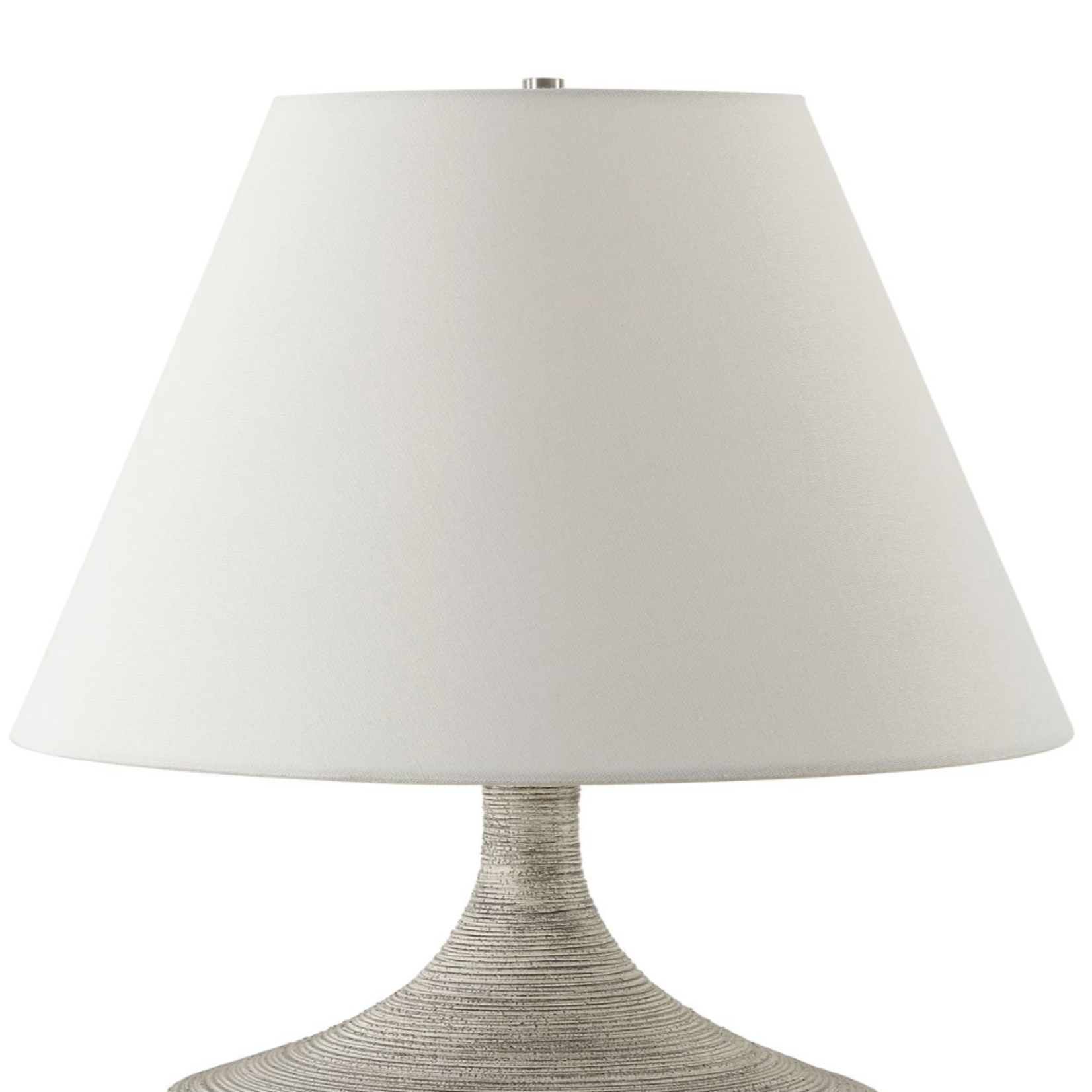 Outside The Box 21" Uttermost Carafe Ivory Stone Ribbed Table Lamp