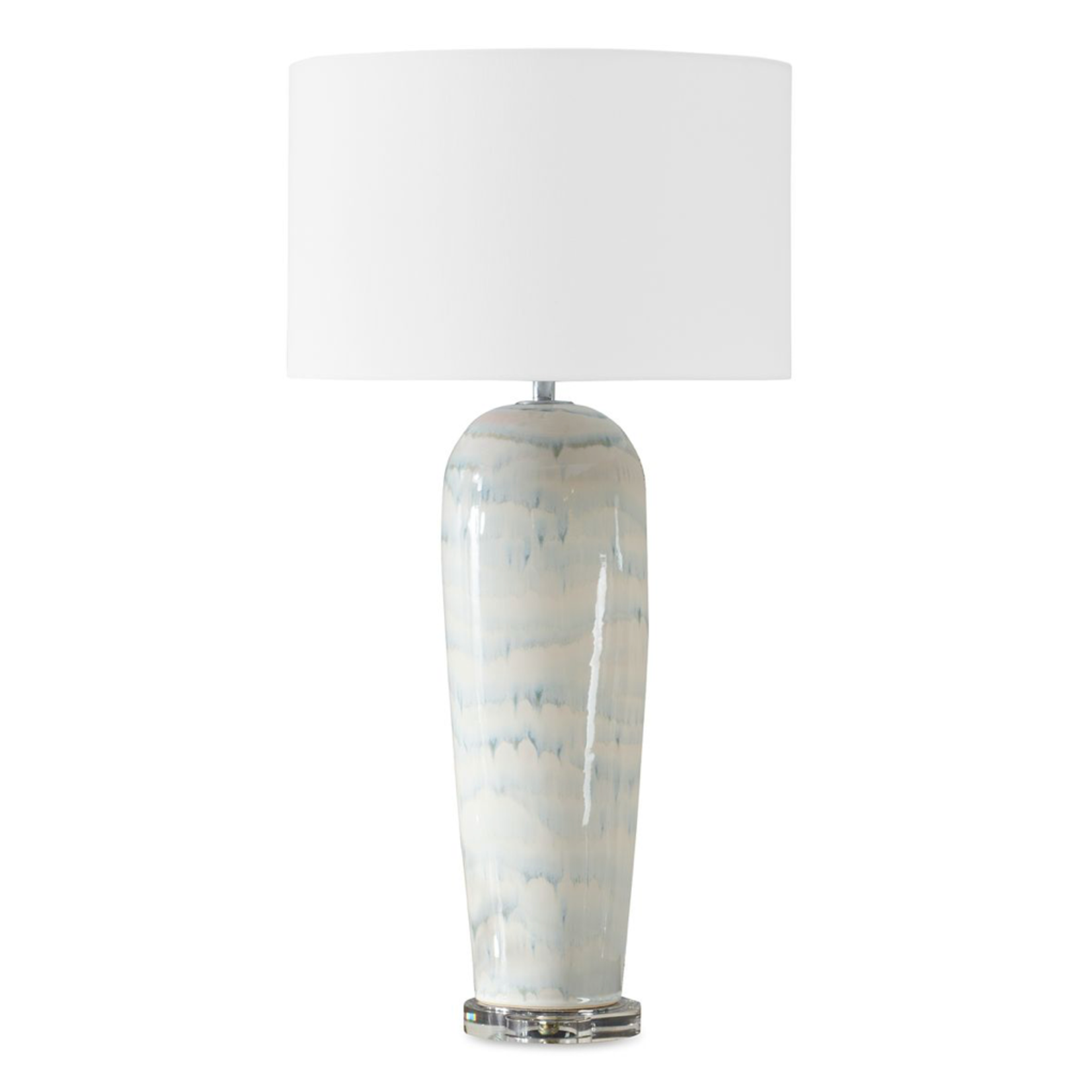 Outside The Box 33" Uttermost Arden Smoky Blue Ceramic Table Lamp