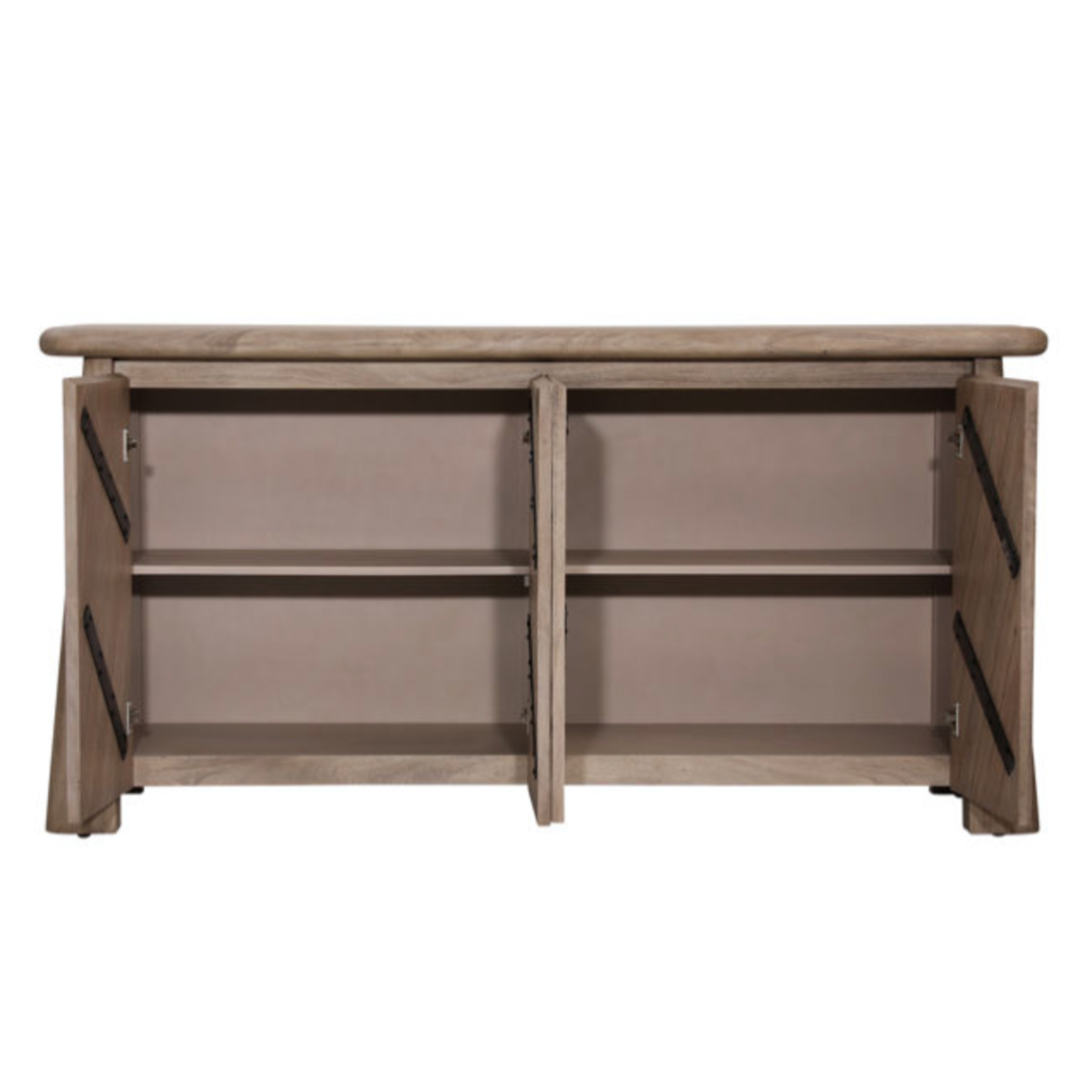Outside The Box 69x20x35 Marci Natural Acacia Wood 4 Door Sideboard