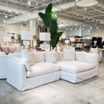 Outside The Box 116x61 Boden Natural Kid / Wear Proof Eco + Performance Slipcovered Down Plus RAF Chaise Sectional SA114-19 (CC)