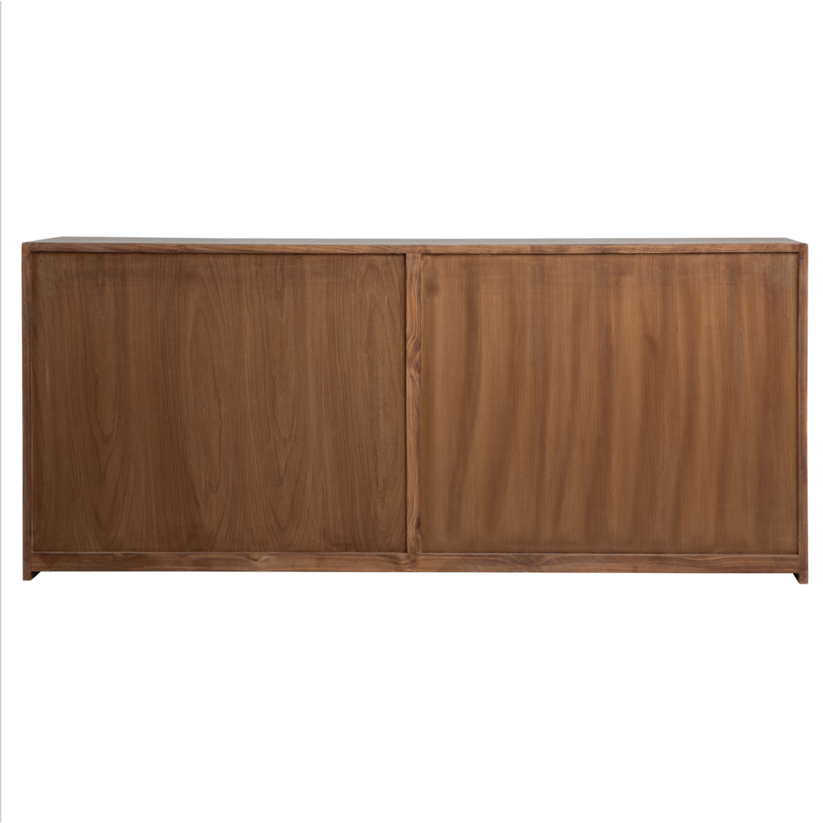 Outside The Box 84x18x36 Sonya Light Gray Wash Reclaimed Pine Wood  4 Door Sideboard