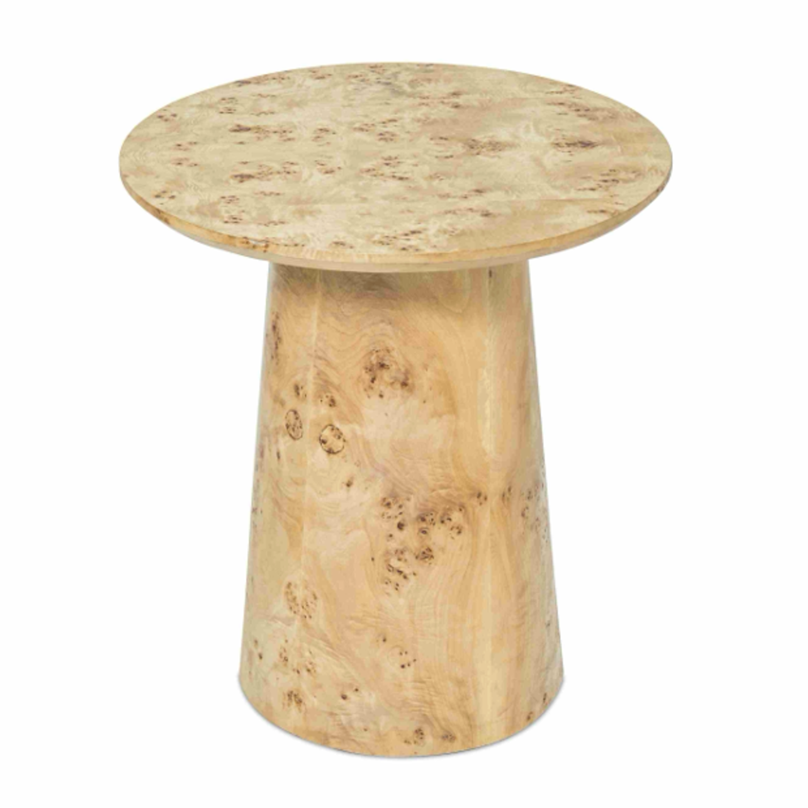 Outside The Box 22x24 Mapa Burl Wood Hand Made Side Table