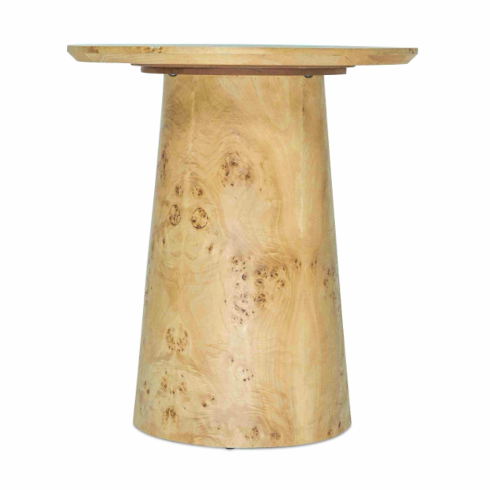 Outside The Box 22x24 Mapa Burl Wood Hand Made Side Table
